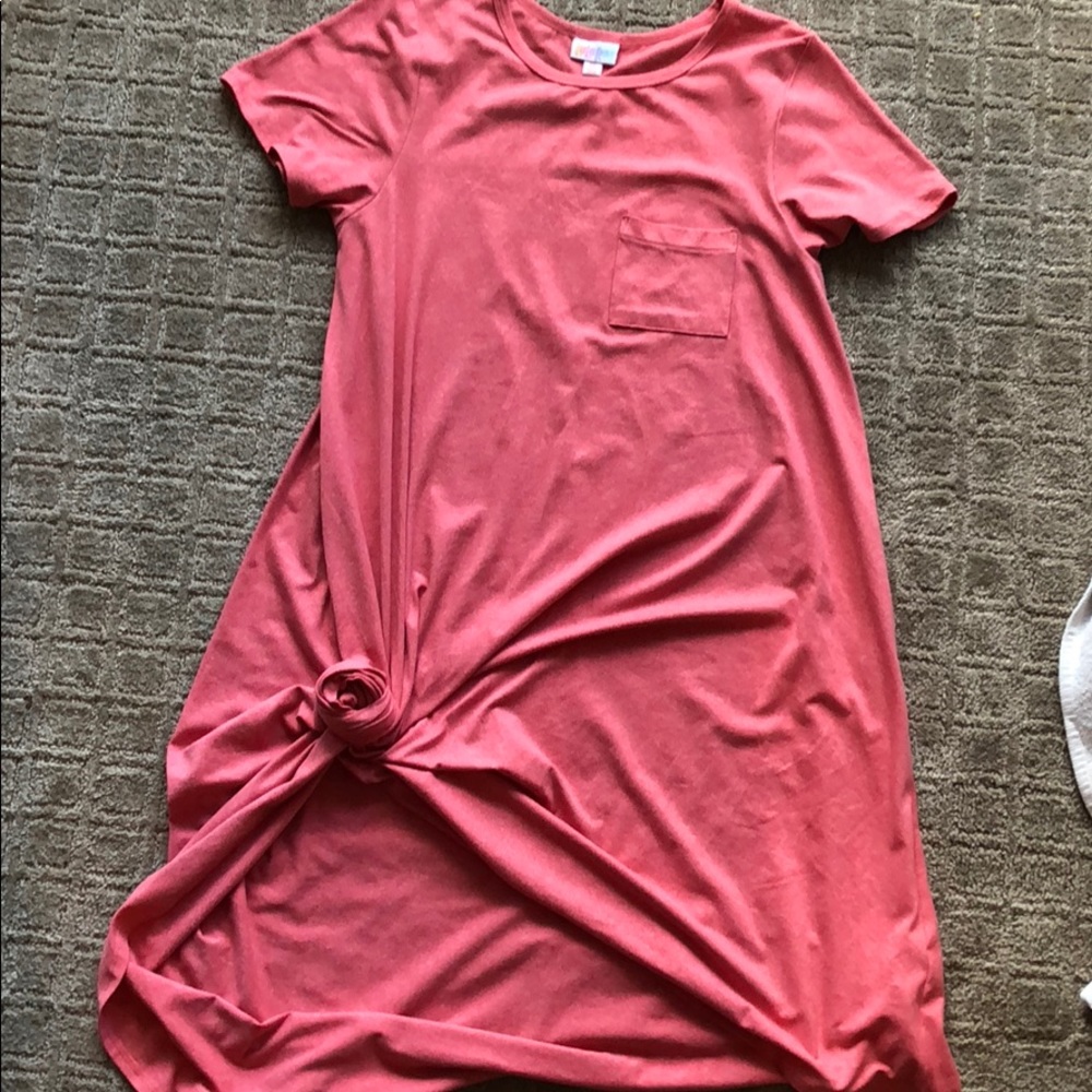 LulaRoe pink Carly- XS